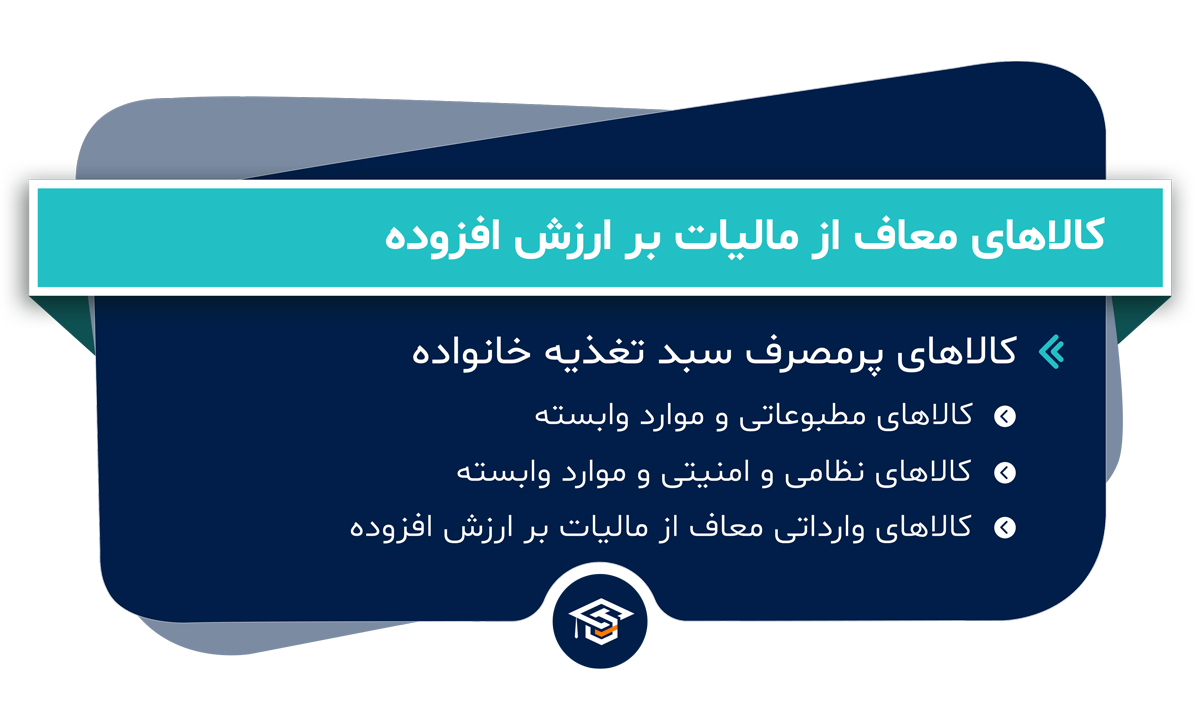 کالاهای معاف از مالیات بر ارزش افزوده