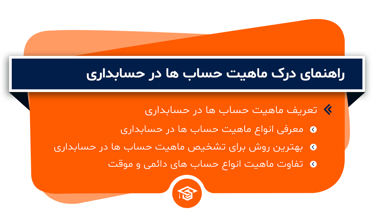 درک ماهیت حساب‌ ها در حسابداری
