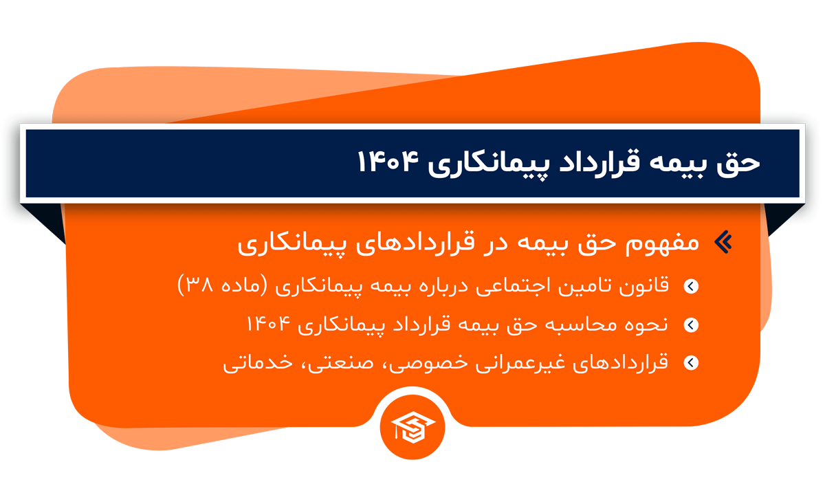 حق بیمه قرارداد پیمانکاری 1404